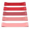 Resistance Bands [Set of 5], Skin-Friendly Exercise Loop Bands with 5 Resistance Levels for Fitness Workouts, Pilates, Stretching, Home Gym - Carry Bag Included