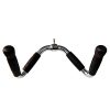 yuhqc Barbell Economy Multi-Exerciser Cable Attachment Bar with Rubber Handgrips & Revolving Hanger 20/30 Inch (M)