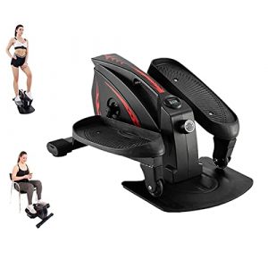 Tappio Mini Elliptical Machine Under Desk Elliptical Bike Display Monitor and Adjustable Resistance Whisper Quiet Mini Seated Exercise Equipment for Home Office Workout
