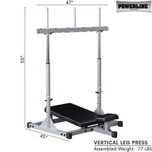 Body-Solid Powerline PVLP156X Vertical Leg Press for Squats and Deadlifts