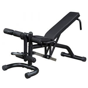 Body-Solid FID46 Adjustable Flat Incline Decline Weight Bench, 600 Lb. Weight Capacity