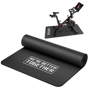 Bike Mat for Peloton Bike & Bike +, COOLWUFAN Carpet Protection Exercise Thick Mats for Treadmill & Stationary Bike, Peloton Bike Mat (70.8" x 30"), Peloton Accessories Mat