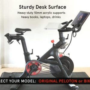 Aerow Desk Tray for Peloton Bike - Peloton Laptop Tray Workstation - Peloton Accessories (Desk Tray+ (Bike+ Model))