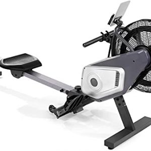 Air Rowing Machine Foldable Rower Machine for Home Use with LCD Monitor Portable Row Machine for Cardio Workout Training with 264 LB Weight Capacity