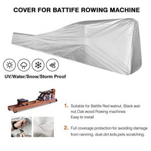 Accessories for Water Rowing Machine Cover Silver Waterproof Dust-Proof Sun-Proof for Home Use Indoor Or Outdoor