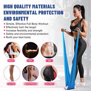 Resistance Bands, HPYGN Exercise Bands for Physical Therapy Set, Strength Training, Yoga, Pilates, Stretching, Non-Latex Elastic Band with Different Strengths,Workout Bands for Home