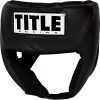 Title USA Boxing Amateur Competition Headgear (Open Face), Black, Medium
