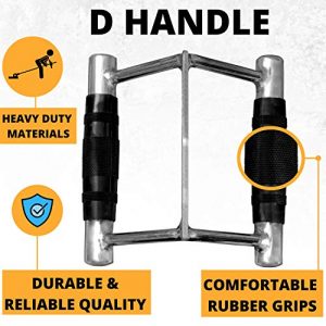 Double D Handle Cable Attachment - V Bar Cable Attachment, 2 Gym Handles, 3 Hooks - Close Grip Row Handle - T Bar Row Attachment, V Handle Cable Attachment, Cable Attachments for Gym