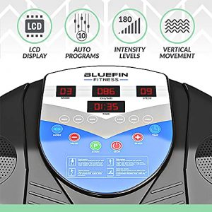 Bluefin Fitness Vibration Platform | Pro Model | Upgraded Design with Silent Motors and Built in Speakers